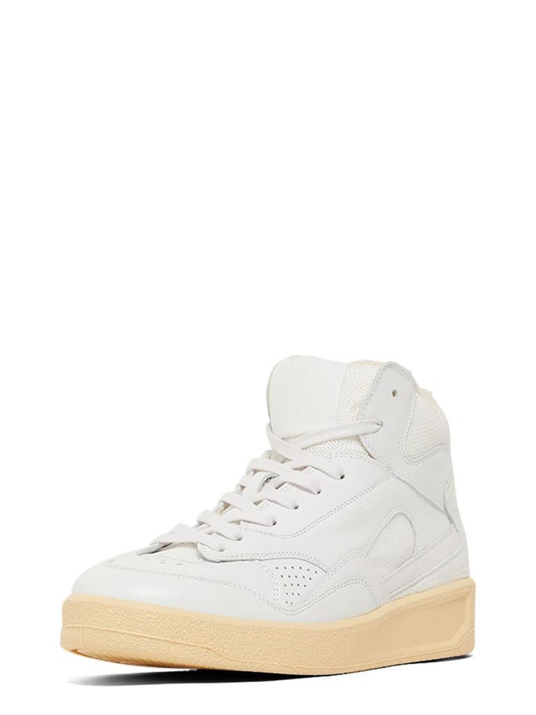 商品Jil Sander|30mm Basket Hi Leather & Mesh Sneakers,价格¥5449,第4张图片详细描述