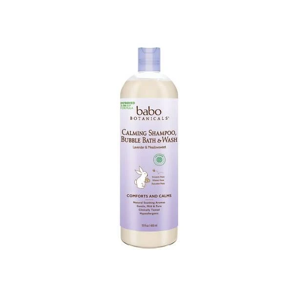 商品Babo Botanicals|Babo Botanicals Calming Baby 3-in-1: Bubble Bath, Shampoo & Wash - Lavender & Meadowsweet,价格¥131,第1张图片