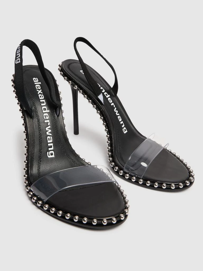 商品Alexander Wang|105mm Nova Logo Pvc Sandals,价格¥4536,第2张图片详细描述