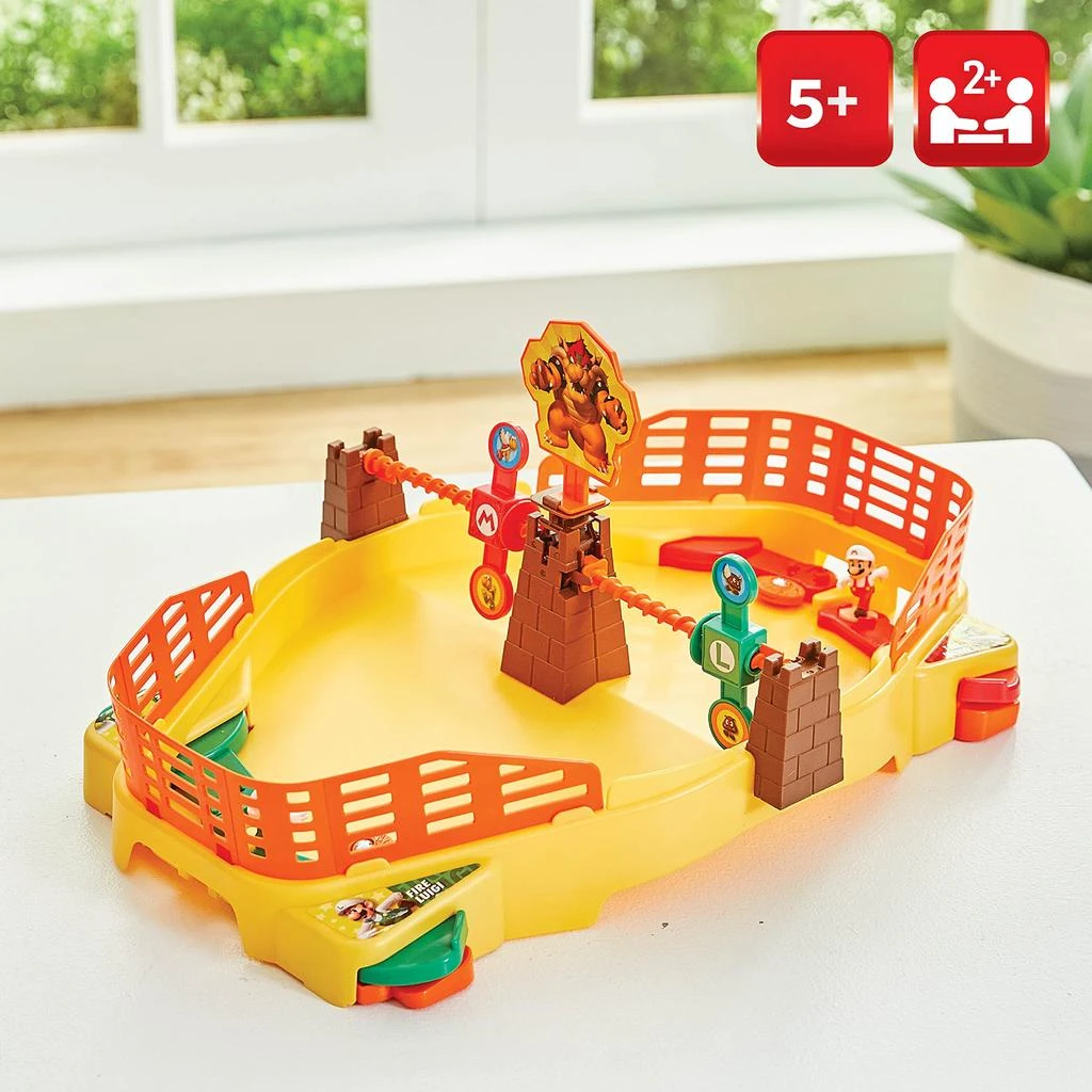 商品EPOCH|EPOCH Super Mario Fireball Stadium from, Multiplayer Tabletop Action Game for Ages 5+, game base with Bowser’s Tower, two double sided targets and Super Mario and Luigi collectible action figures,价格¥74,第2张图片详细描述