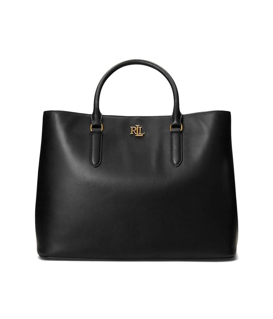 商品Ralph Lauren|Leather Large Marcy Satchel,价格¥2854,第1张图片