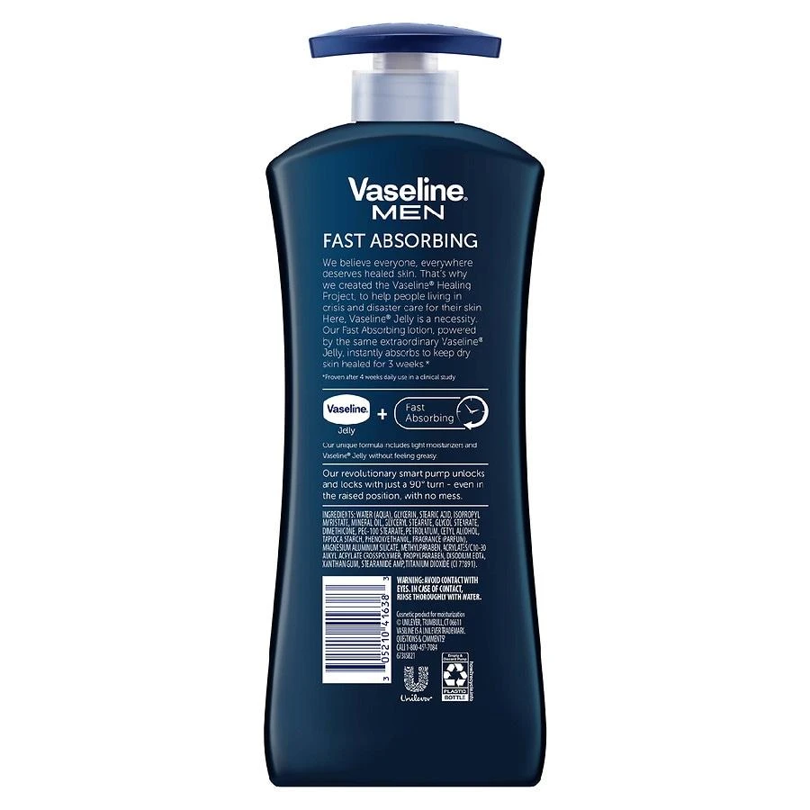 商品Vaseline|Fast Absorbing 3-in-1 Face Hands & Body Lotion Fast Absorbing,价格¥73,第2张图片详细描述