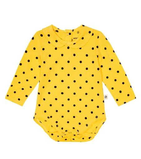商品Mini Rodini|Baby polka dot jersey onesie,价格¥326,第1张图片