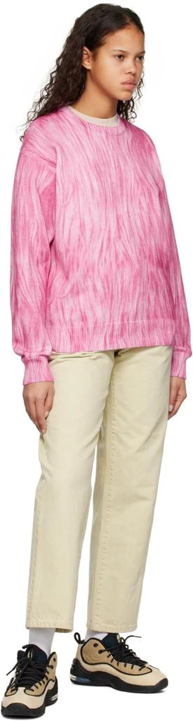 商品STUSSY|Pink Printed Fur Sweater,价格¥661,第4张图片详细描述