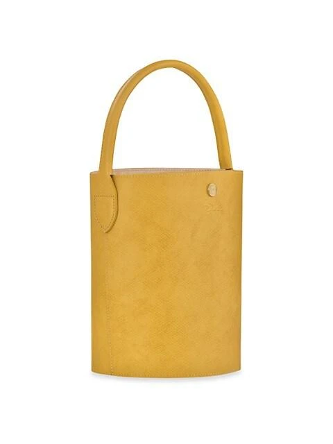 商品Longchamp|珑骧 Le Pliage Cuir de Russie 系列手提水桶包,价格¥926,第3张图片详细描述