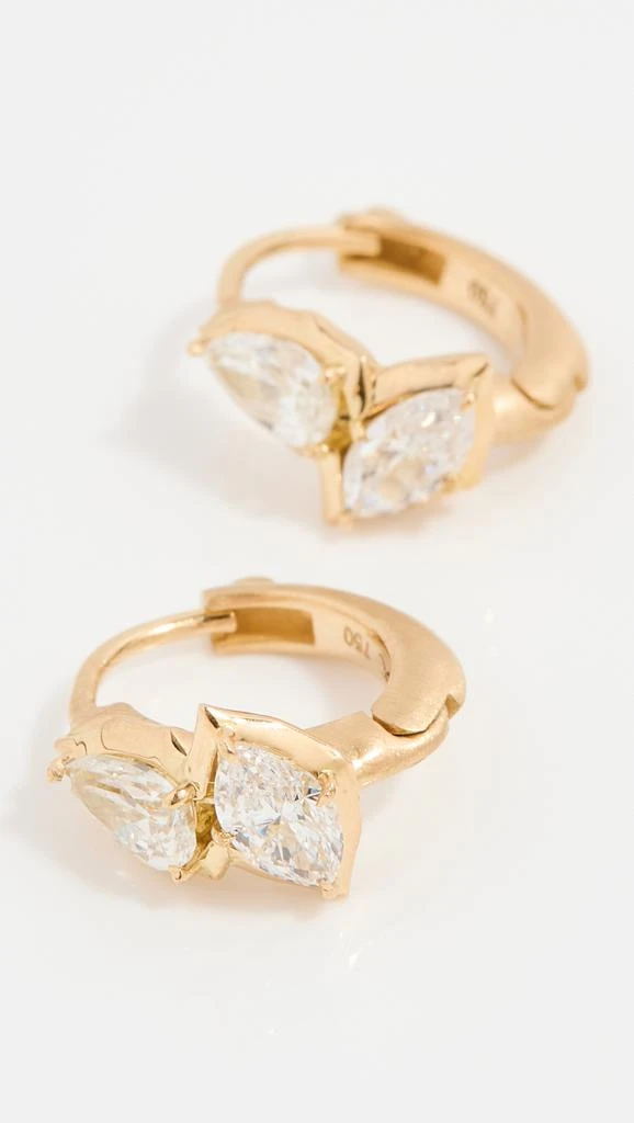 商品Jade Trau|Jade Trau 18k 罂粟贴耳耳环,价格¥39167,第4张图片详细描述