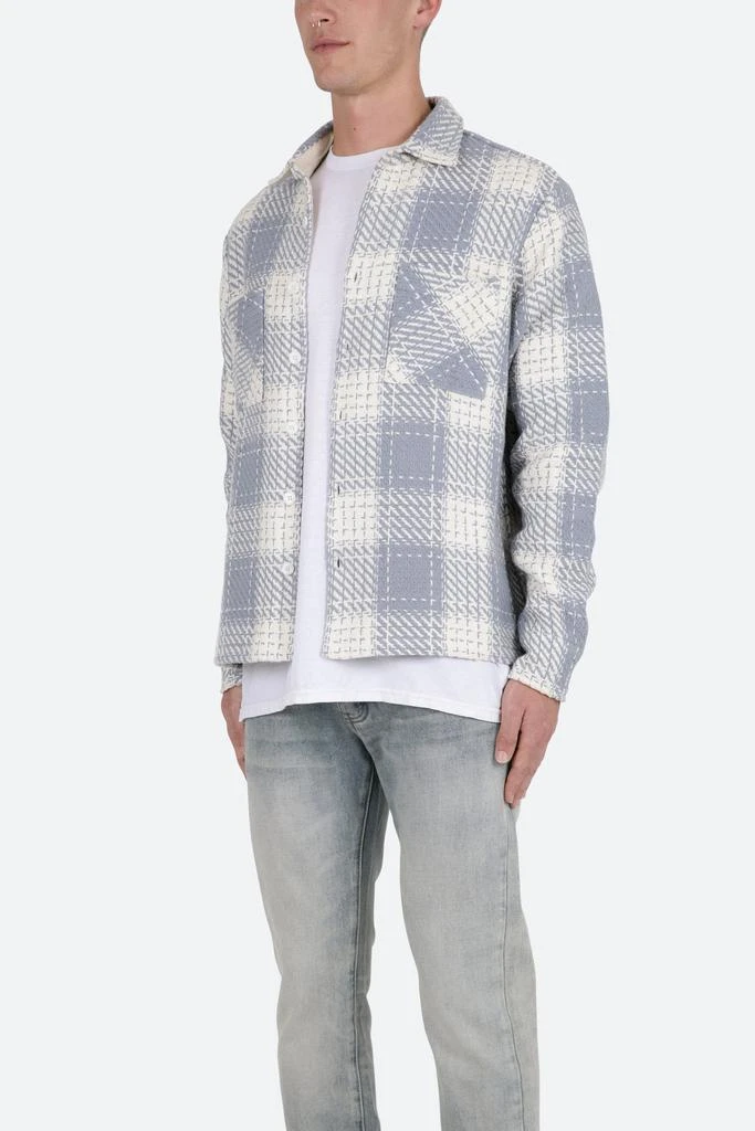 商品MNML|Classic Flannel Shirt - Blue/White,价格¥427,第2张图片详细描述