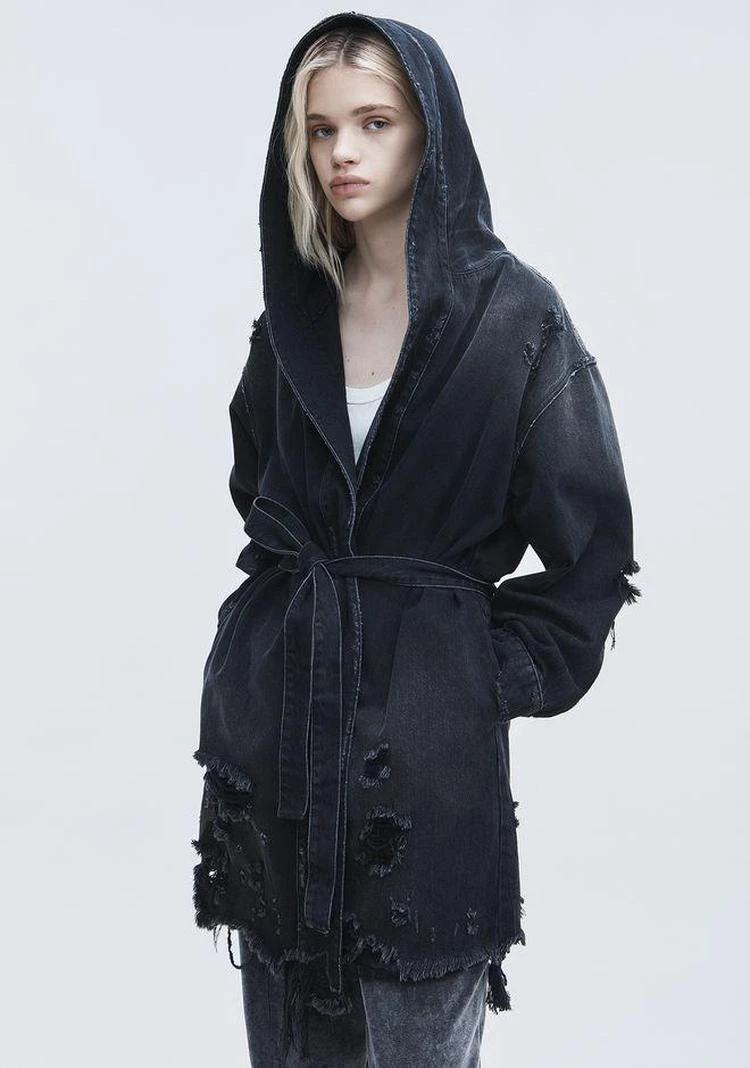 商品Alexander Wang|SHORT DISTRESSED ROBE ,价格¥2093,第4张图片详细描述