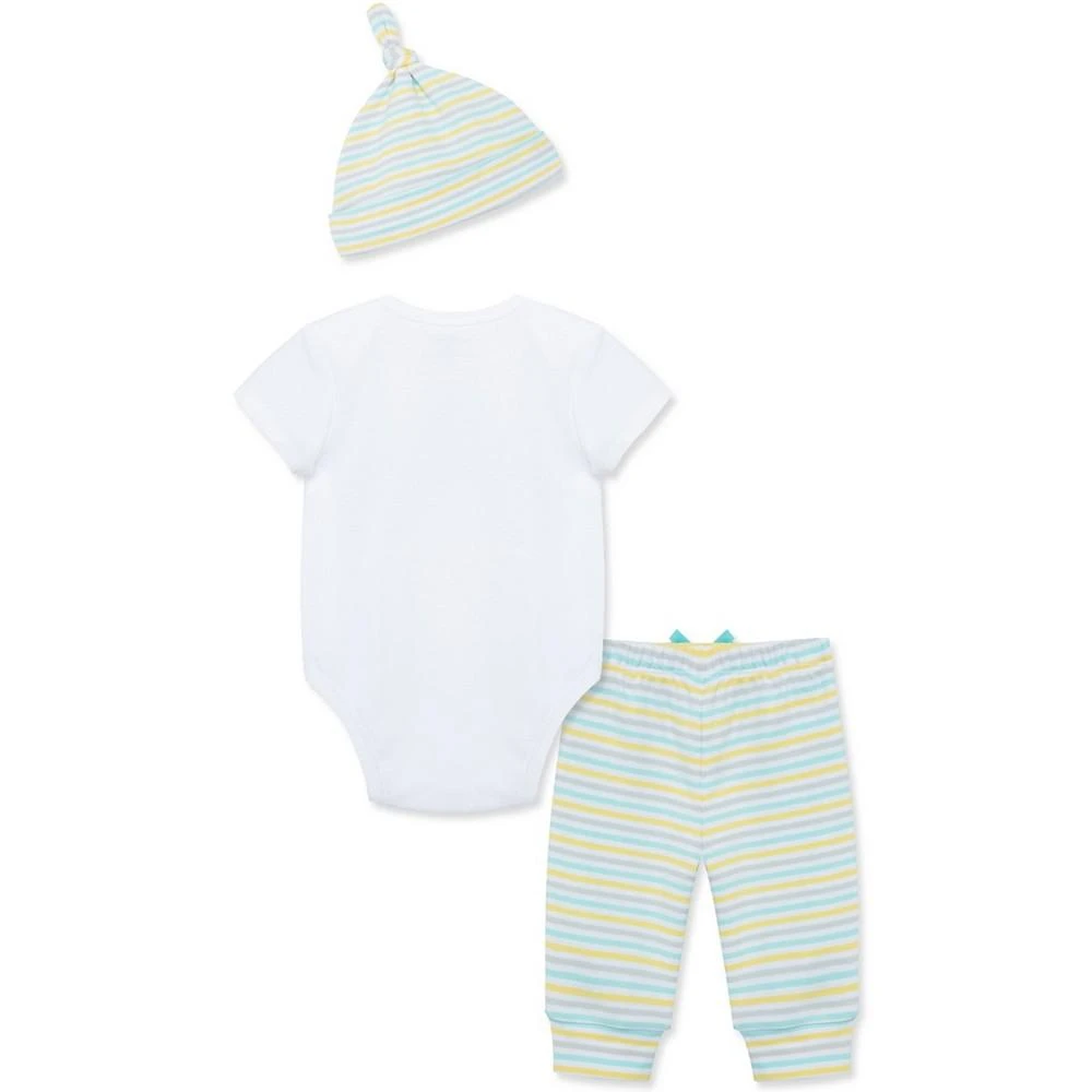 商品Little Me|Baby Boys and Baby Girls Easter Bodysuit, Pants, and Hat Set,价格¥63,第2张图片详细描述