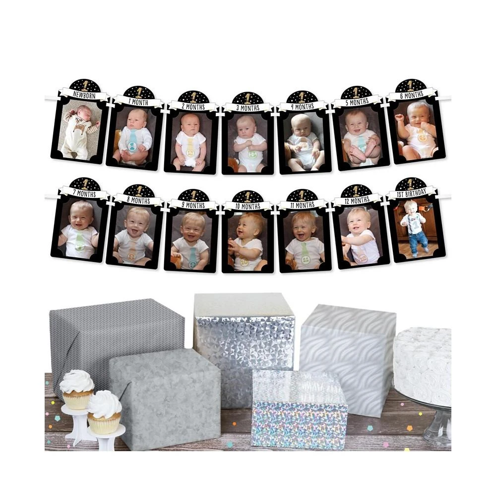 商品Big Dot of Happiness|1st Birthday Little Mr. Onederful - DIY Party Decor Picture Display Photo Banner,价格¥119,第3张图片详细描述