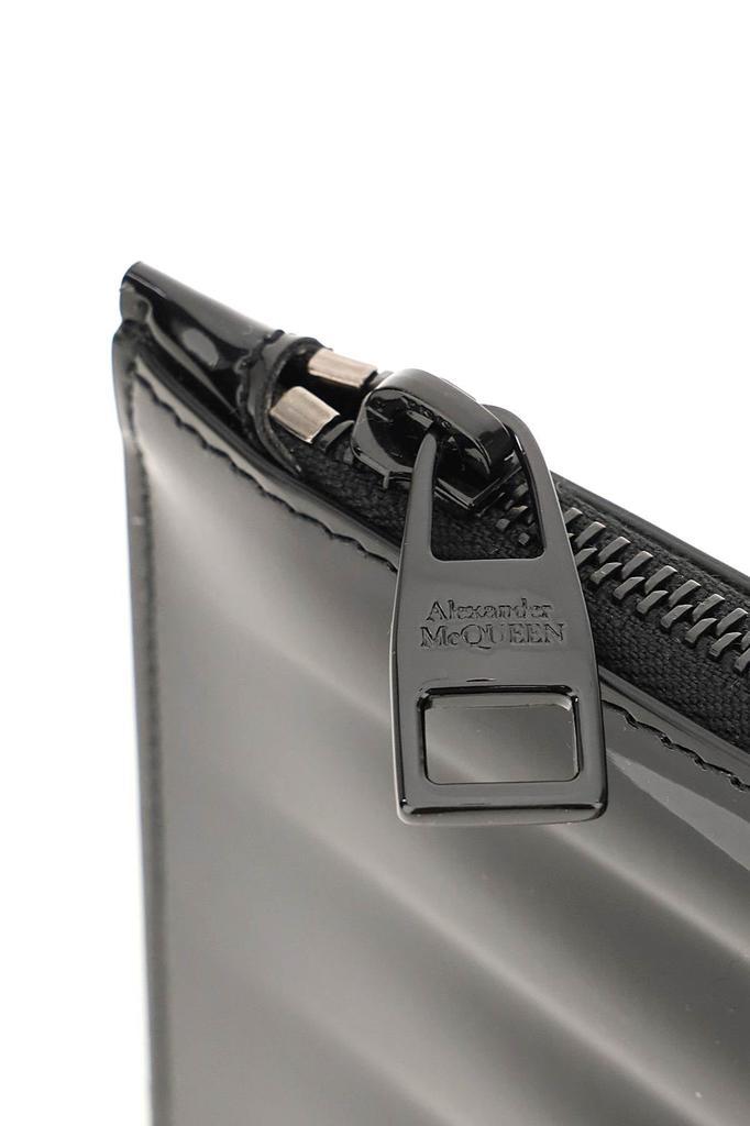 商品Alexander McQueen|Alexander mcqueen patent leather flat pouch,价格¥2195,第5张图片详细描述