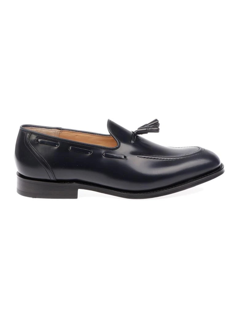 商品Church's|Church's men's blue leather loafers,价格¥6040,第1张图片