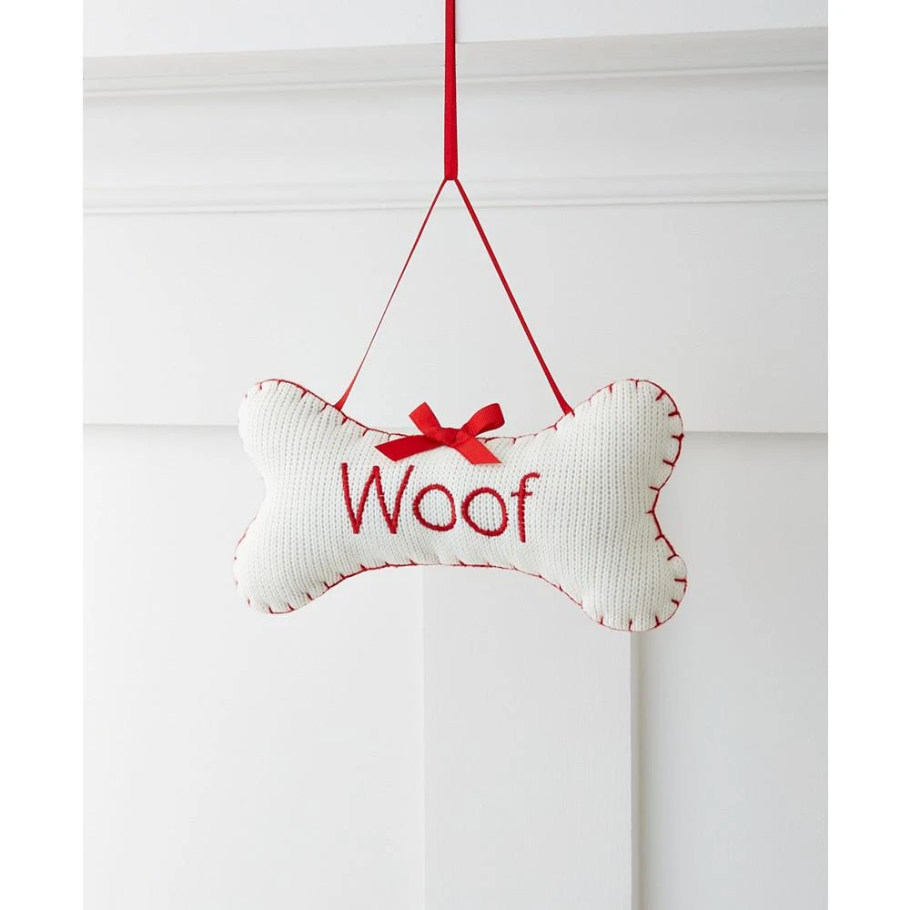 商品Holiday Lane|Pets Woof Embroidered Bone Ornament, Created for Macy's,价格¥30,第1张图片