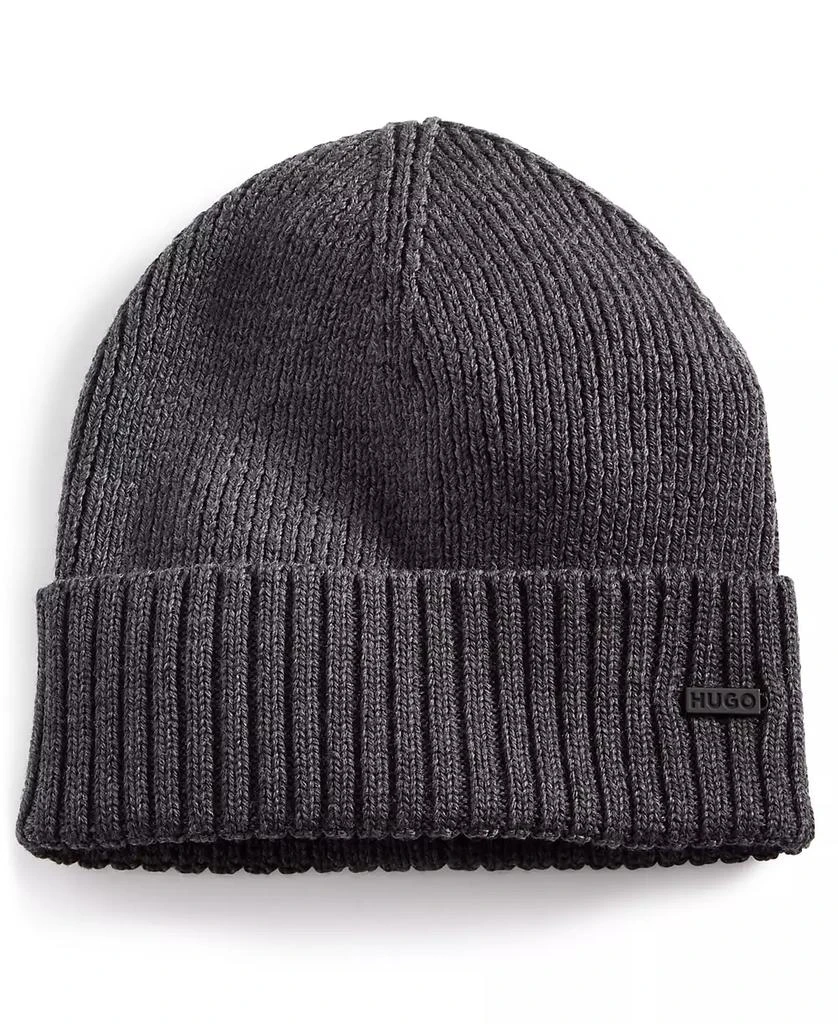 商品Hugo Boss|Men's Xucy Wool Logo Cuffed Beanie, Created for Macy's,价格¥590,第1张图片