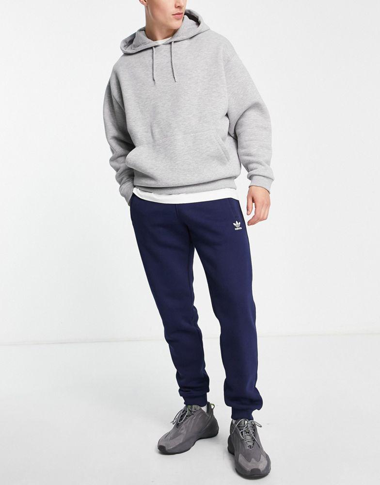 adidas Originals Trefoil Essentials logo joggers in navy商品第4张图片规格展示