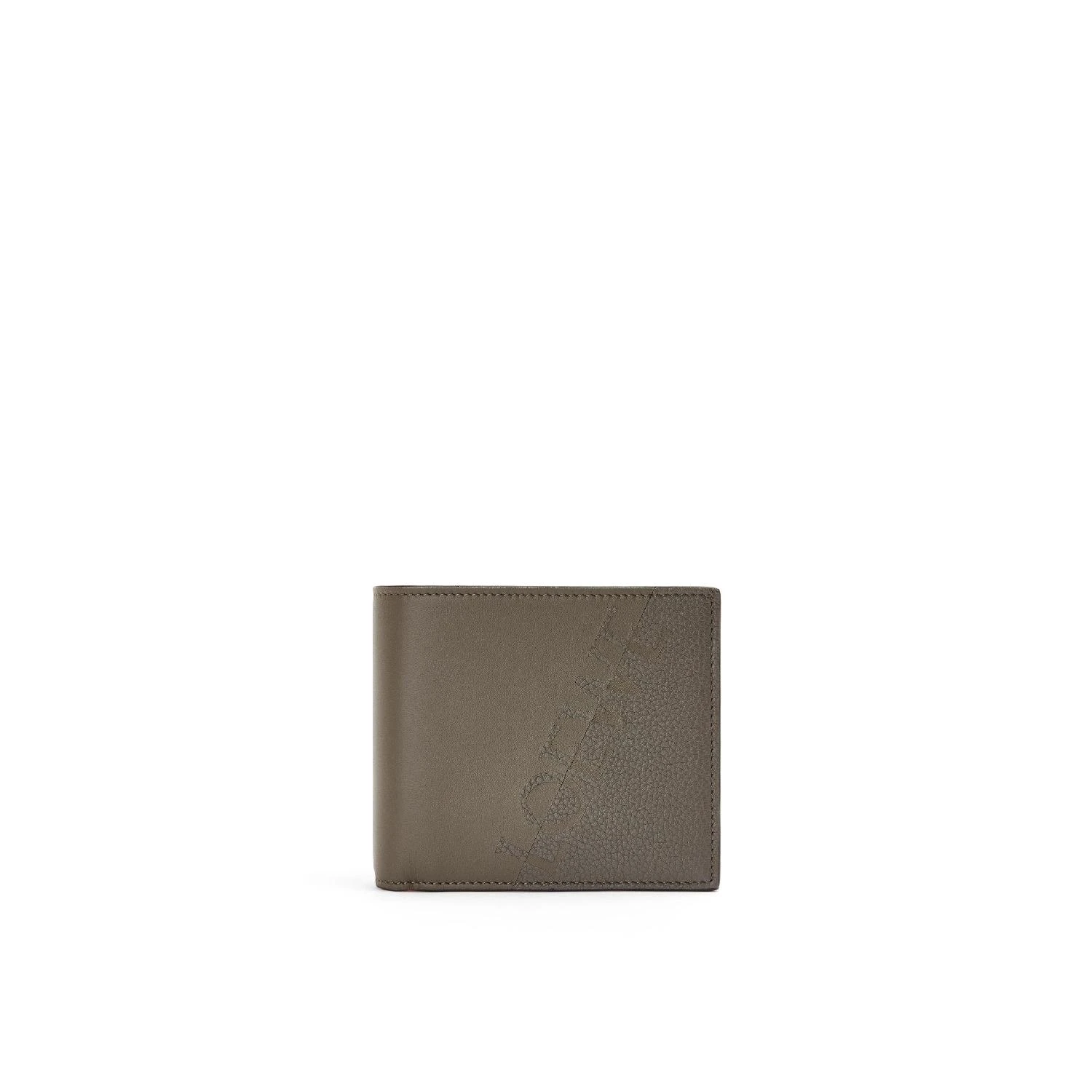 商品Loewe|包邮包税【预售7天发货】 LOEWE罗意威 23秋冬 男士 零钱包 Signature bifold wallet in calfskin C314302X01-4158,价格¥3564,第1张图片