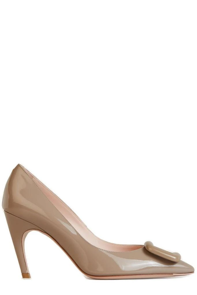 商品Roger Vivier|Roger Vivier Viv' Choc Lacquered Buckle Pumps,价格¥3120,第1张图片