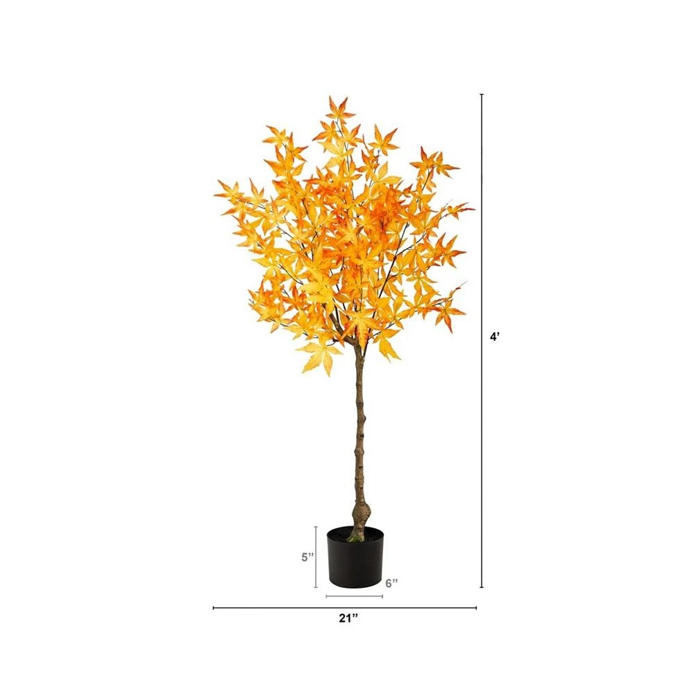 商品NEARLY NATURAL|4' Autumn Maple Artificial Tree,价格¥1083,第2张图片详细描述