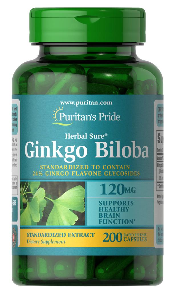 Puritan's Pride | Ginkgo Biloba 120 mg 200 Capsules 571.28元 商品图片