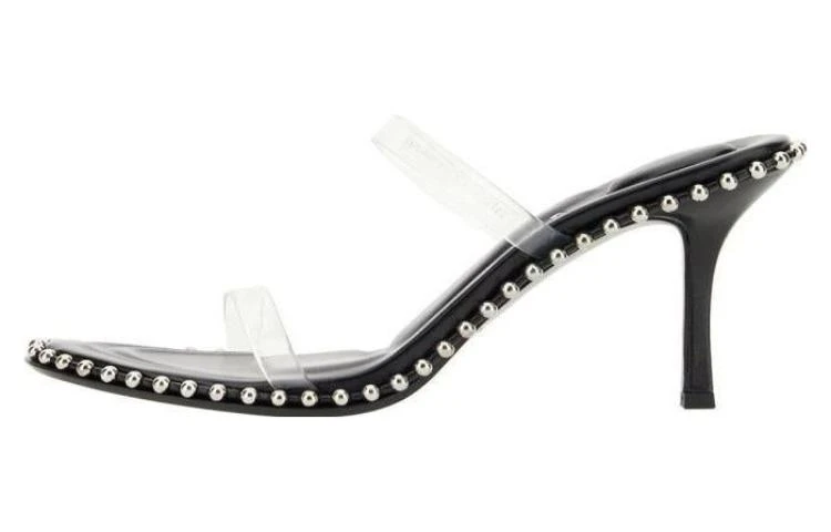 商品[国内直发] Alexander Wang|alexander wang亚历山大王 时尚露趾 一字带凉鞋 女款 黑色,价格¥2649,第1张图片