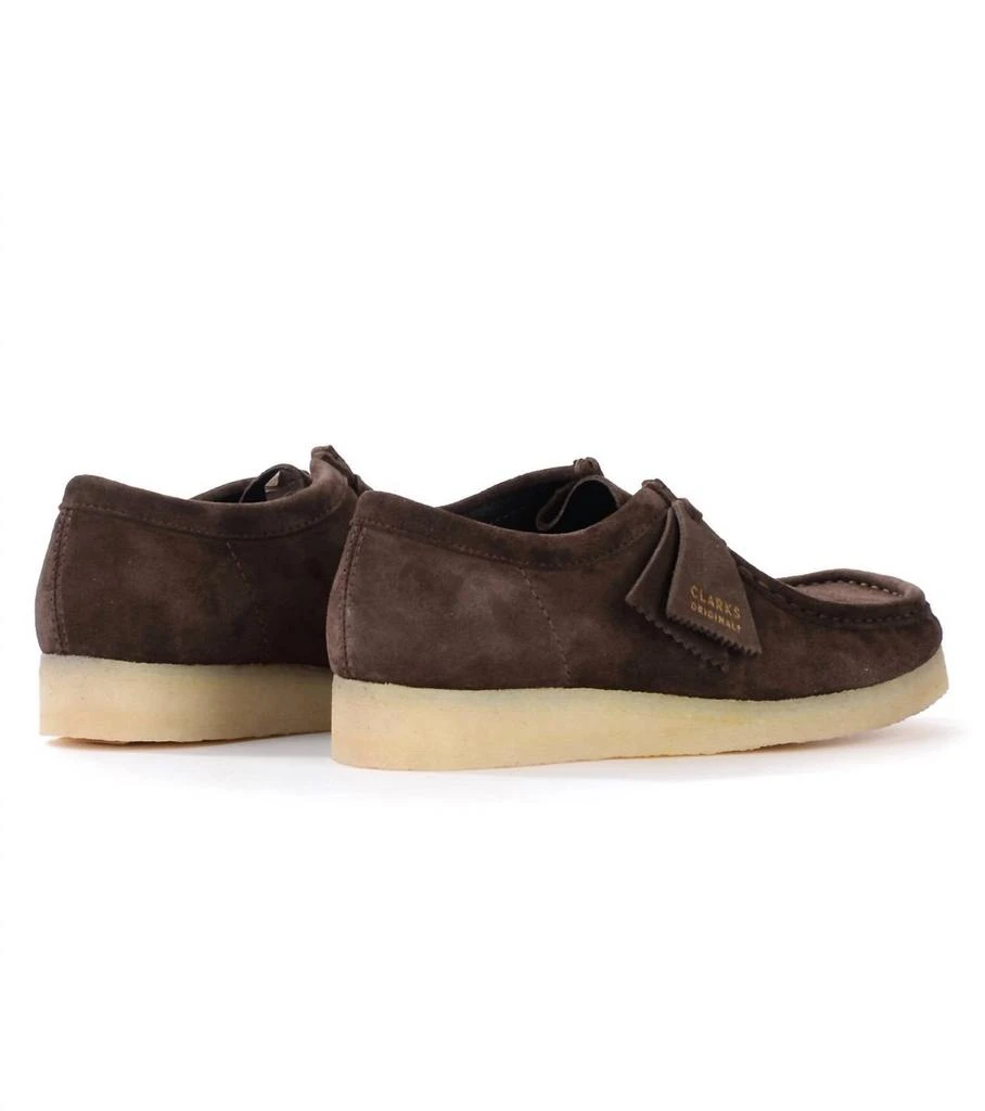 商品Clarks|Men's Wallabee Shoe - Medium Width In Dark Brown Suede,价格¥756,第4张图片详细描述