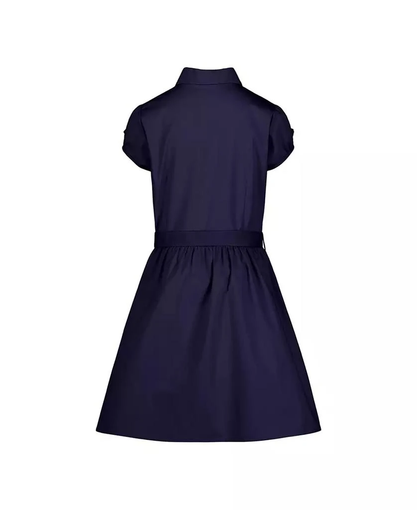 商品Nautica|Big Girls Uniform Belted Poplin Shirt Dress,价格¥217,第2张图片详细描述