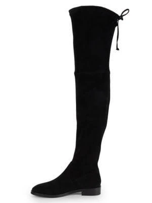 商品Stuart Weitzman|女式 Jocey系列 过膝靴 系带长靴 麂皮,价格¥3235,第4张图片详细描述