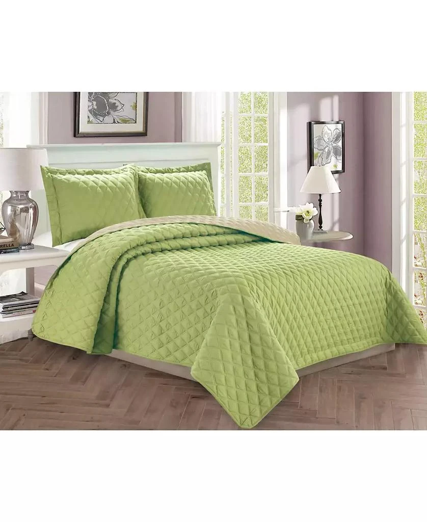 商品Macy's|Luxury Diamond Design 2-Pc. Quilted Coverlet Set,价格¥298,第5张图片详细描述