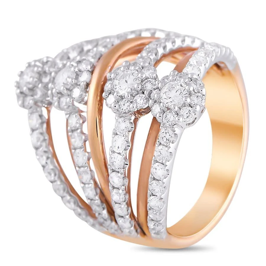 商品LB Exclusive|18K Rose and White Gold 2.10 ct Diamond Ring,价格¥16526,第1张图片