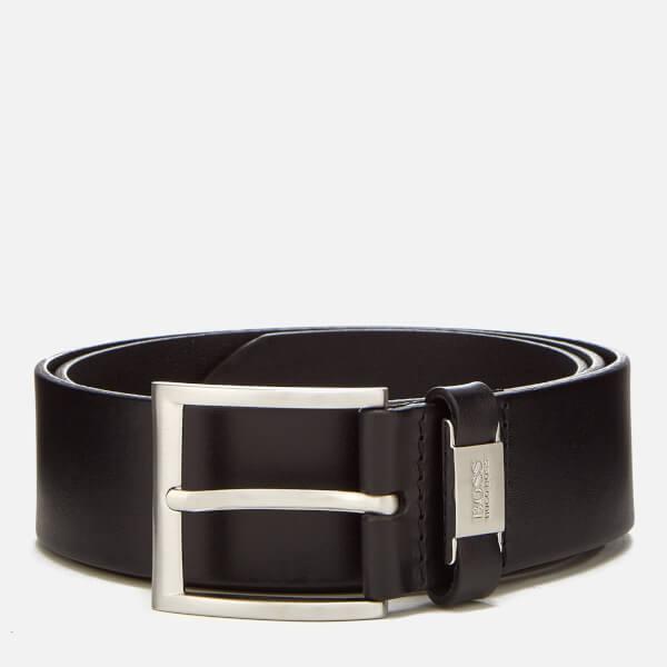 BOSS Men's Vegetable Tanned Leather Belt - Black商品第1张图片规格展示