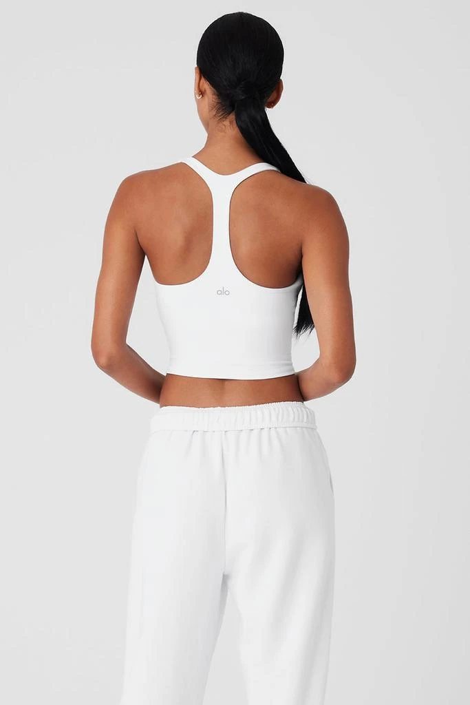 商品Alo|Sleek Back Bra Tank - White,价格¥555,第2张图片详细描述