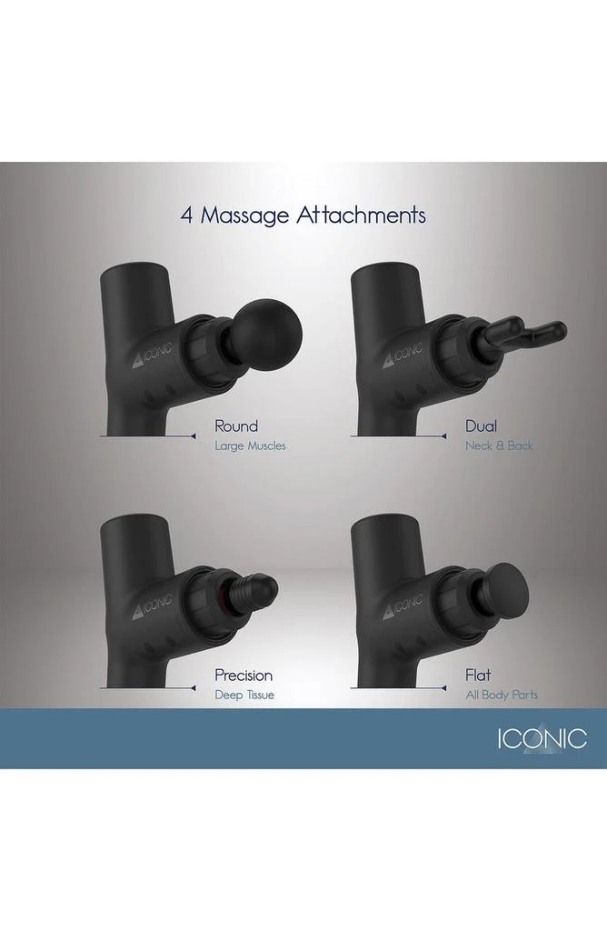 Iconic Massage Gun Handheld Deep Tissue Percussion Massager 商品