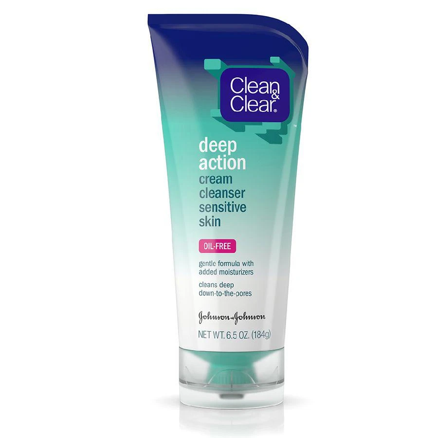 商品Clean & Clear Deep Action|Cream Face Wash For Sensitive Skin,价格¥33,第1张图片