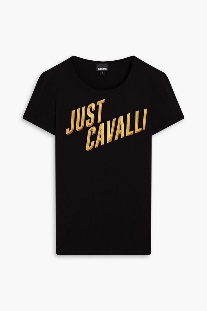 商品Just Cavalli|Logo-print cotton-jersey T-shirt,价格¥359,第5张图片详细描述