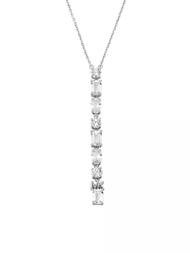 商品Michael Kors|Rhodium-Plated & Cubic Zirconia Linear Pendant Necklace,价格¥1472,第3张图片详细描述
