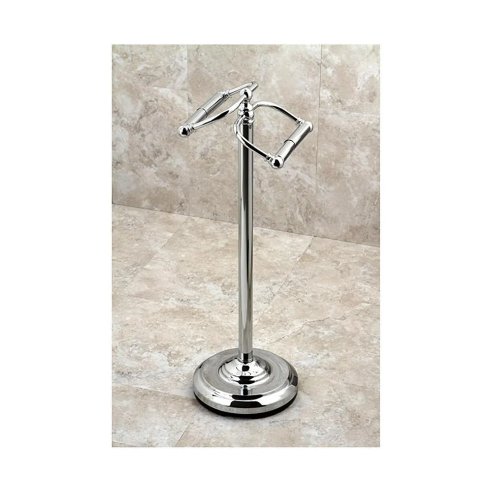 商品Kingston Brass|Vintage Freestanding Toilet Paper Holder in Polished Chrome,价格¥841,第2张图片详细描述