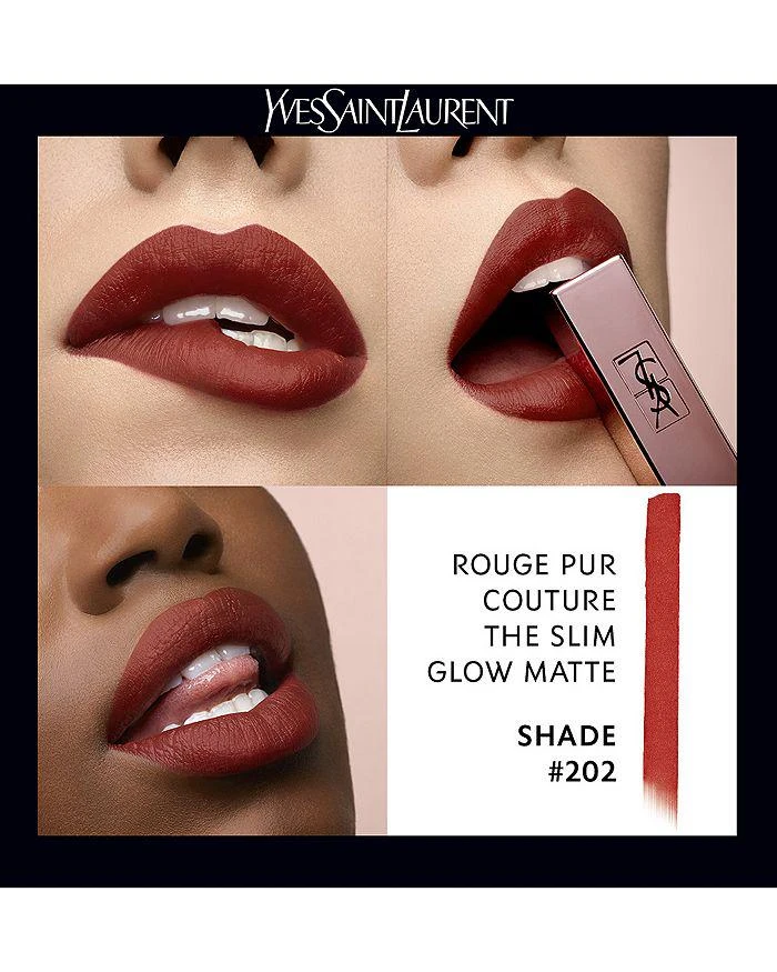 商品Yves Saint Laurent|Yves Saint Laurent The Slim Glow Matte Lipstick,价格¥295,第2张图片详细描述