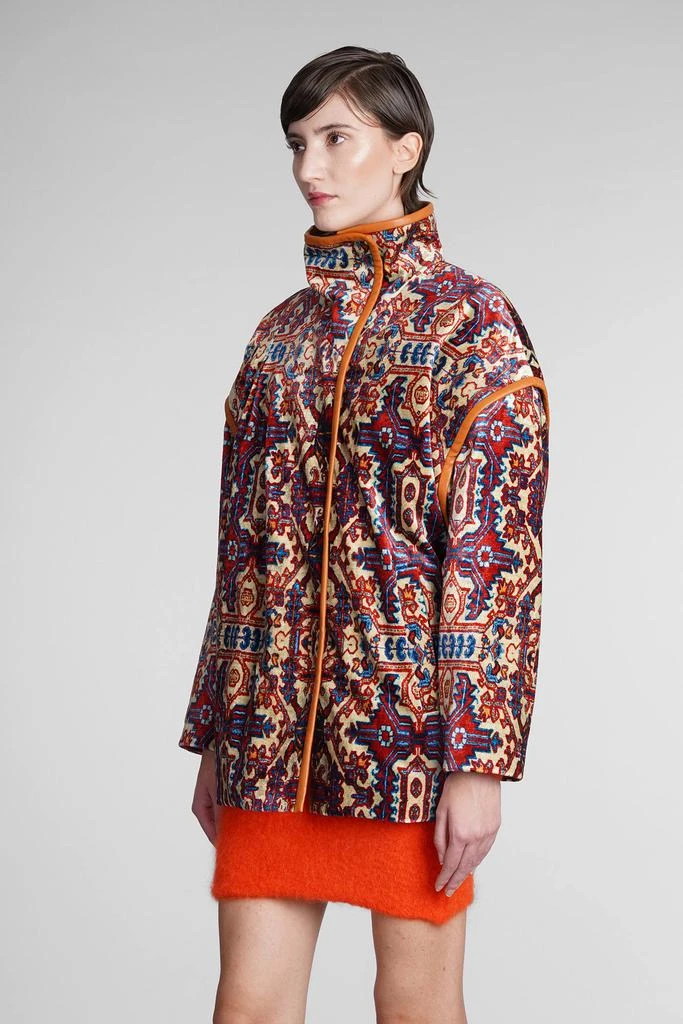 商品Isabel Marant|Isabel Marant Greta Coat In Multicolor Wool,价格¥6224,第4张图片详细描述