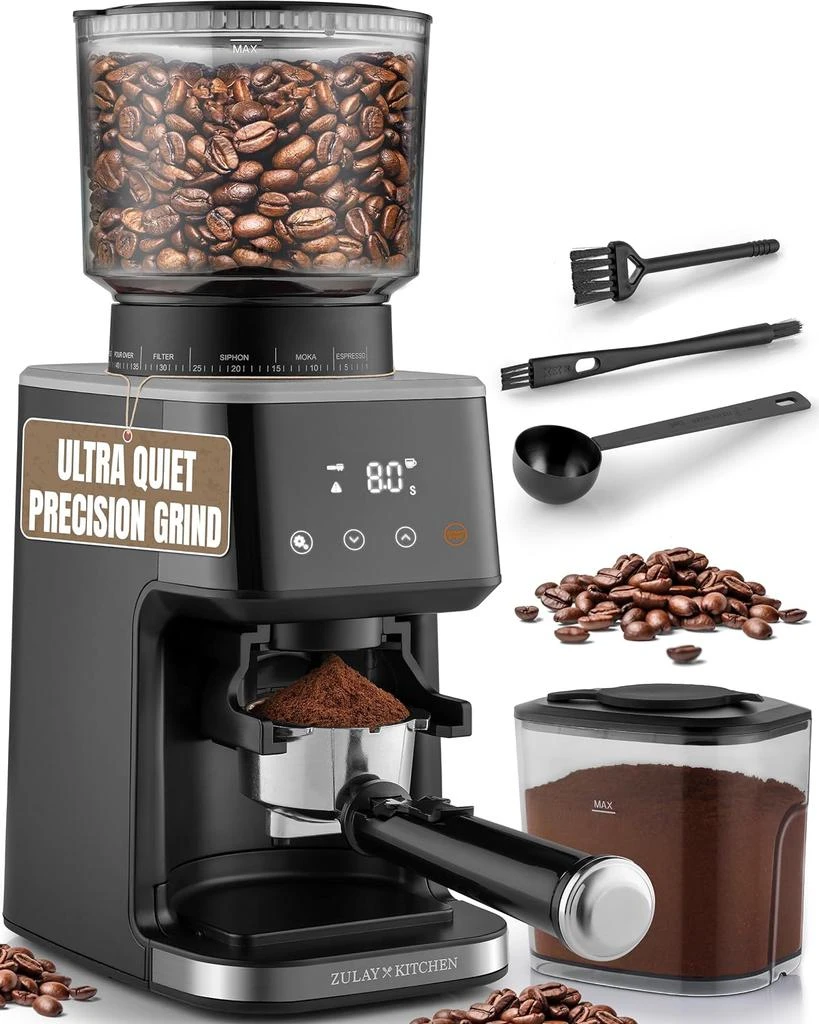 商品Zulay Kitchen|Adjustable Burr Coffee Grinder,价格¥1180,第1张图片