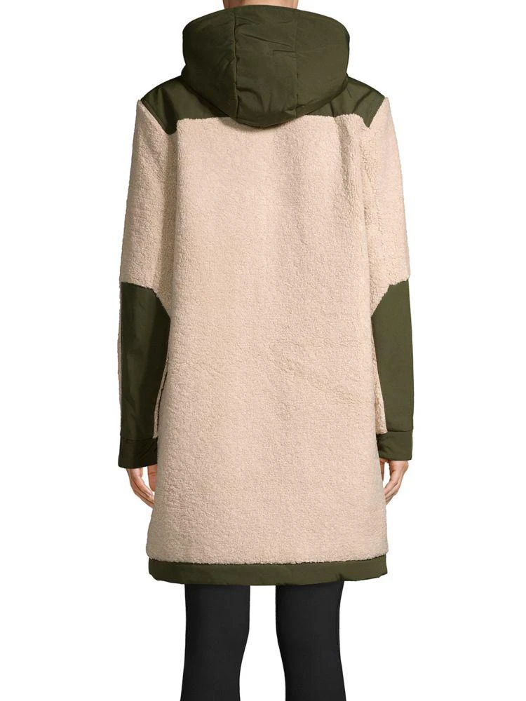 商品ASKYA|Faux Fur Colorblock Teddy Coat,价格¥312,第3张图片详细描述