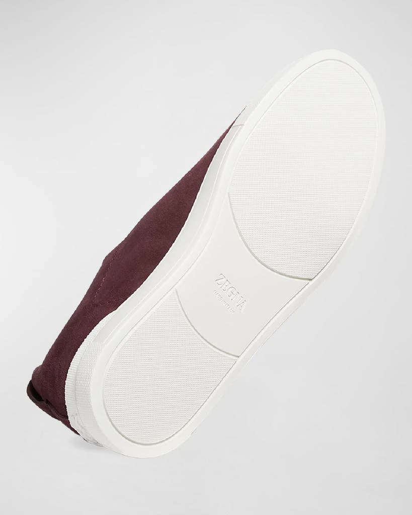 商品Zegna|Men's Triple Stitch Suede Sneakers,价格¥6483,第3张图片详细描述