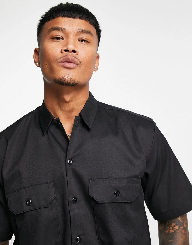商品DICKIES|Dickies Work short sleeve shirt in black,价格¥465,第3张图片详细描述