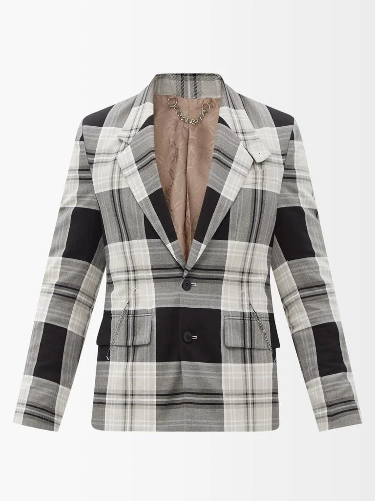 商品Charles Jeffrey Loverboy|They Them check recycled-twill suit jacket,价格¥2755,第1张图片