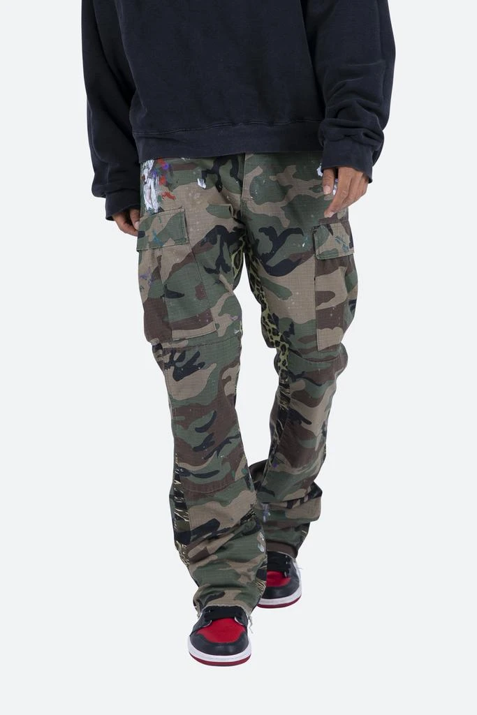 商品MNML|Contrast Bootcut Cargo Pants - Woodland Camo,价格¥425,第2张图片详细描述