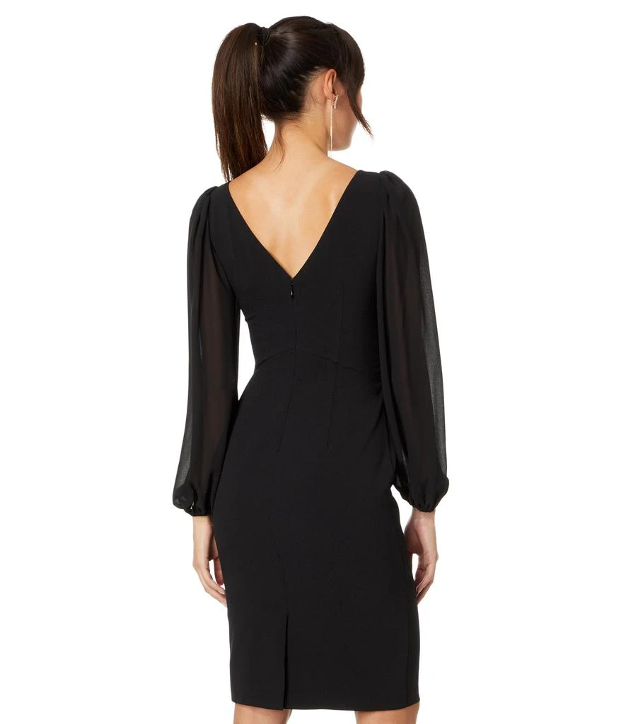 商品Vince Camuto|Signature Stretch Crepe Bodycon with Chiffon Balloon Sleeve,价格¥1265,第2张图片详细描述