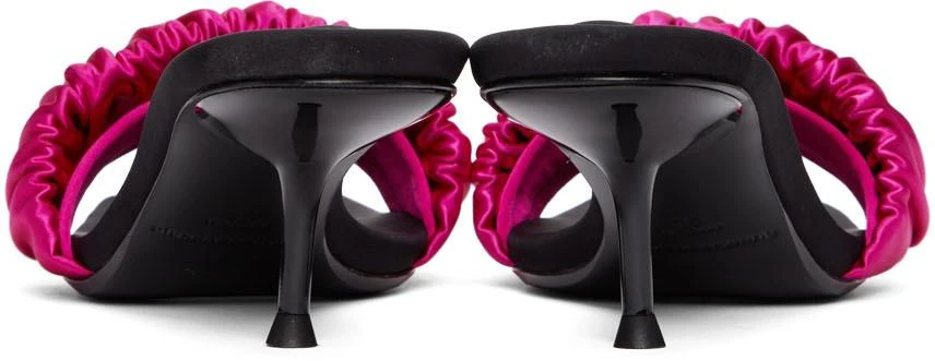 商品Alexander Wang|Pink Scrunchie Jessie Heeled Sandals,价格¥1887,第4张图片详细描述