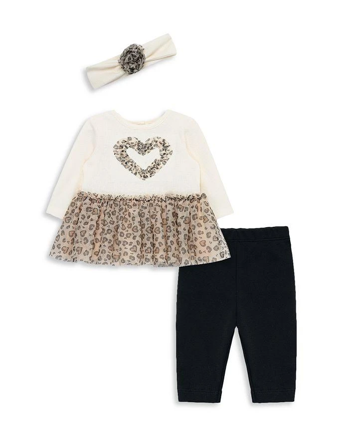 商品Little Me|Girls' Leopard Tutu Top, Headband & Leggings Set - Baby  ,价格¥314,第1张图片