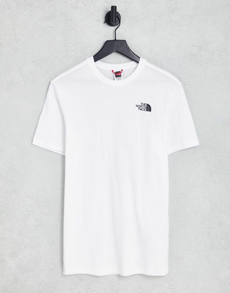 The North Face Repetitive Mountain t-shirt in white Exclusive at ASOS商品第2张图片规格展示