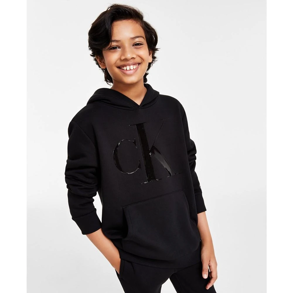商品Calvin Klein|Big Boys Pullover Hoodie,价格¥296,第3张图片详细描述