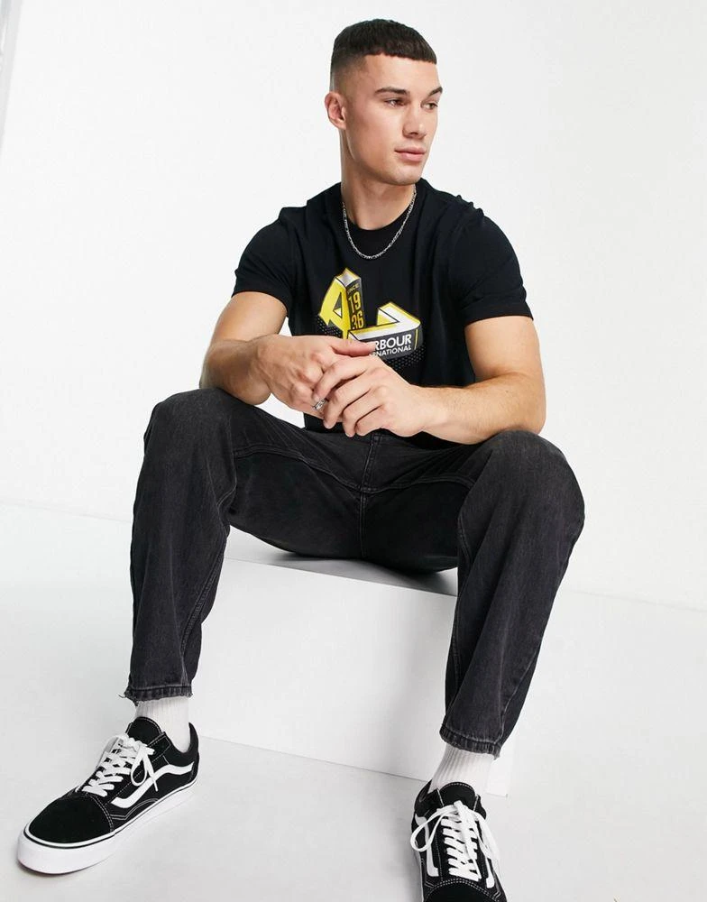 商品Barbour|Barbour International A722 print t-shirt in black,价格¥187,第2张图片详细描述